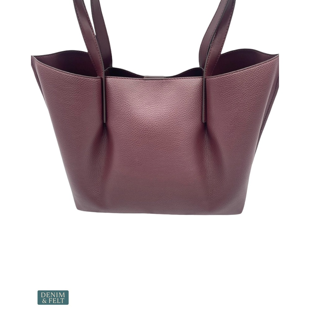 NEW Michael Kors Emilia Oxblood Pebbled Leather Laptop Work Tote Quiet Luxury - Picture 7 of 16